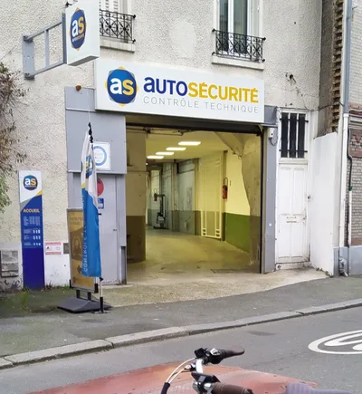 Devanture de AS Autosécurité Contrôle Technique BAGNOLET