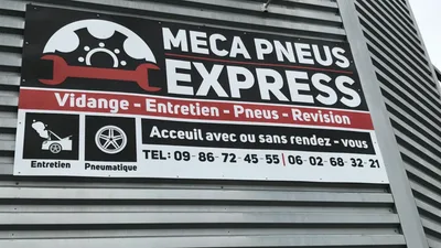 Devanture de Meca pneus express