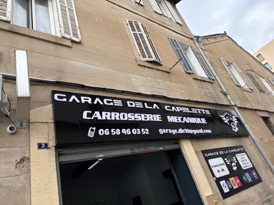 Devanture de Garage de la Capelette