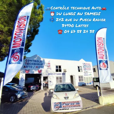 Devanture de Contrôle technique AUTOVISION Lattes - Montpellier Près-D'Arènes