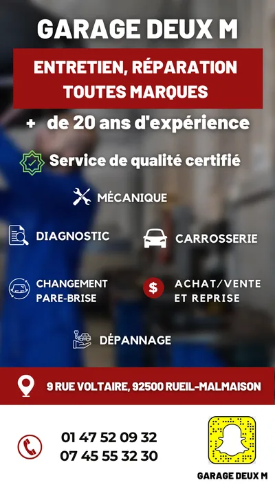 Devanture de Garage Deux M