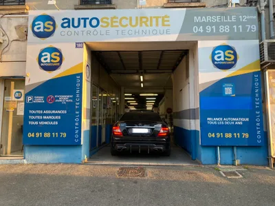 Devanture de AS Auto Sécurité Contrôle technique MARSEILLE 12 BEAUMONT