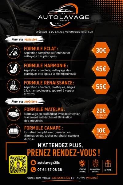 Devanture de Autolavage Concept