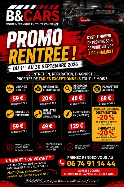 Devanture de B&CAR'S