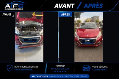 Devanture de AFG Carrosserie Chamant