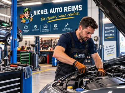 Devanture de Garage Nickel Auto Reims