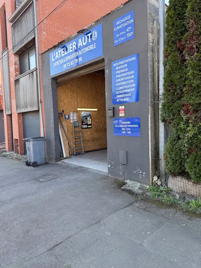 Devanture de L'Atelier Auto Tourcoing