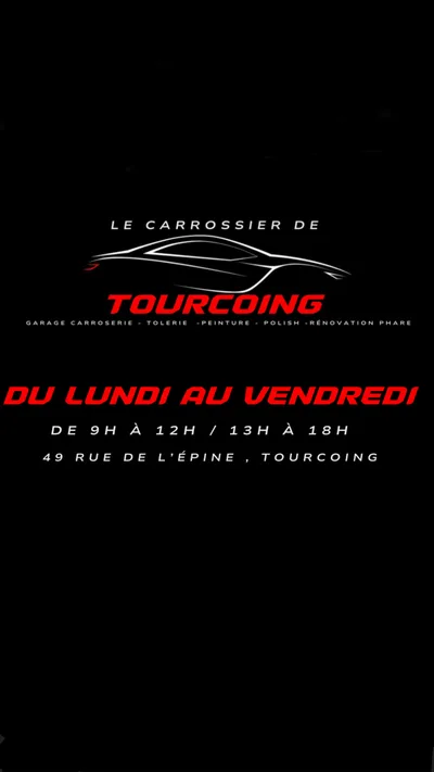 Devanture de Le carrossier de Tourcoing