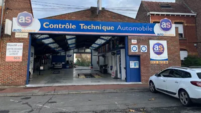 Devanture de AS Auto Sécurité Contrôle technique Béthune