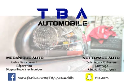 Devanture de TBA Automobile