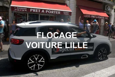 Devanture de Flocage Voiture Lille