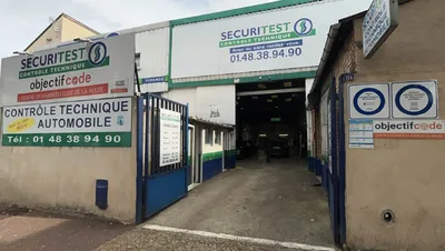 Devanture de Sécuritest Contrôle Technique Automobile LA COURNEUVE