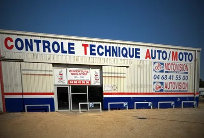 Devanture de Contrôle Technique AUTOVISION NARBONNE