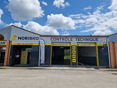 Devanture de NORISKO contrôle technique Montauban