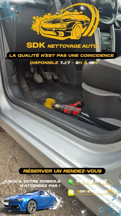 Devanture de SDK Nettoyage auto à domicile