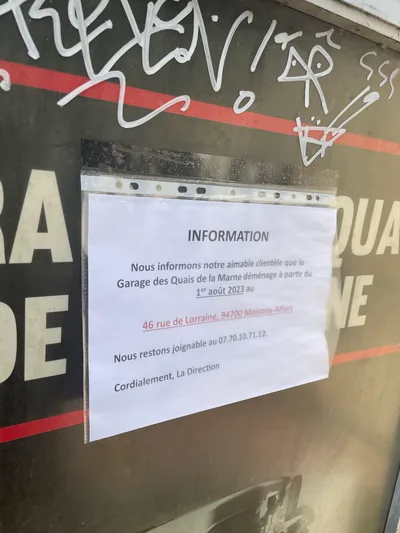 Devanture de Garage Qlm