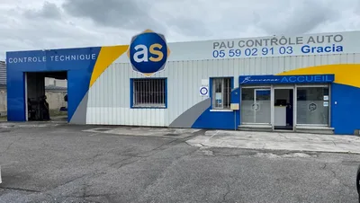 Devanture de AS Autosécurité Contrôle Technique PAU - ZONE AUCHAN