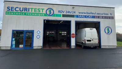 Devanture de Sécuritest Contrôle Technique Automobile Bailleul