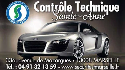 Devanture de Sécuritest Contrôle Technique Automobile MARSEILLE 08 - AVENUE DE MAZARGUES