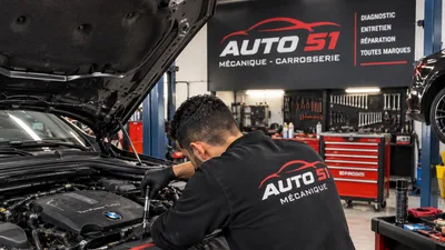 Devanture de Grand garage auto 51