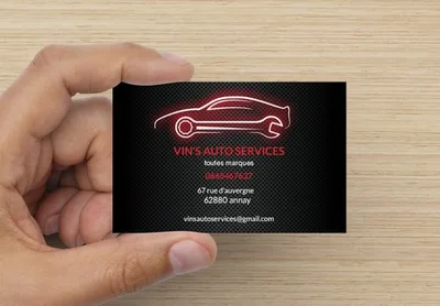Devanture de vin's auto services