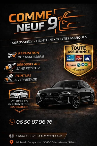 Devanture de Carrosserie Comme 9