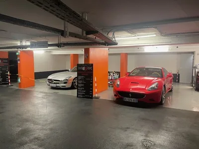 Devanture de Lavage Auto car wash les pins