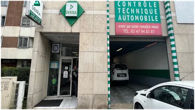 Devanture de DEKRA contrôle technique Asnières (AUTO - MOTO)