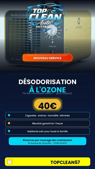 Devanture de Top clean auto