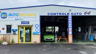 Devanture de AS Autosécurité Contrôle Technique PAU
