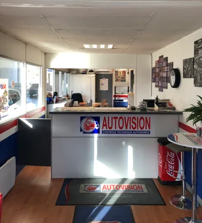 Devanture de Contrôle Technique CCT Autovision Motovision