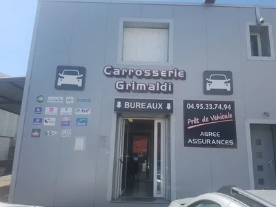 Devanture de Carrosserie Grimaldi J.D