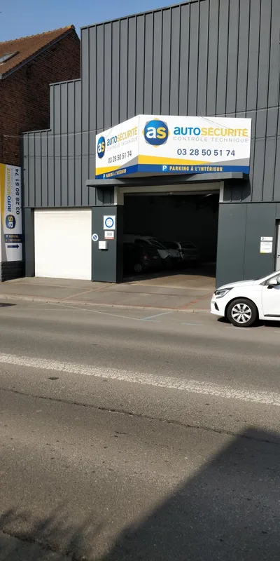 Devanture de AS Auto Sécurité Contrôle technique Hazebrouck