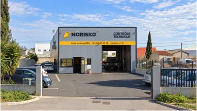 Devanture de NORISKO contrôle technique Narbonne