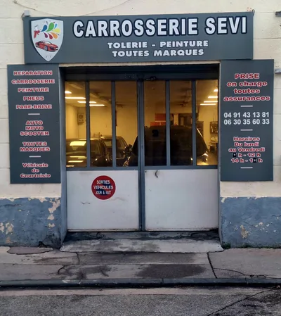 Devanture de CARROSSERIE SEVI