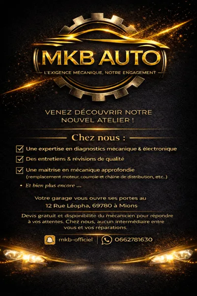 Devanture de MKB AUTOMOBILES