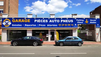Devanture de Pièces Auto Pneus