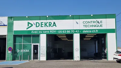 Devanture de DEKRA contrôle technique Montauban