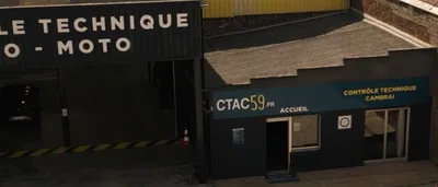 Devanture de CTAC59 Controle Technique Cambrai