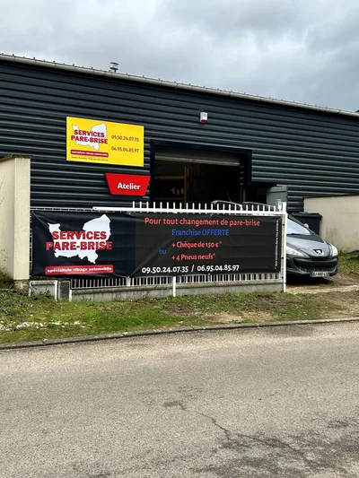 Devanture de Services pare brise