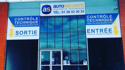 Devanture de AS Auto Sécurité Contrôle Technique Saint Brice Sous Foret