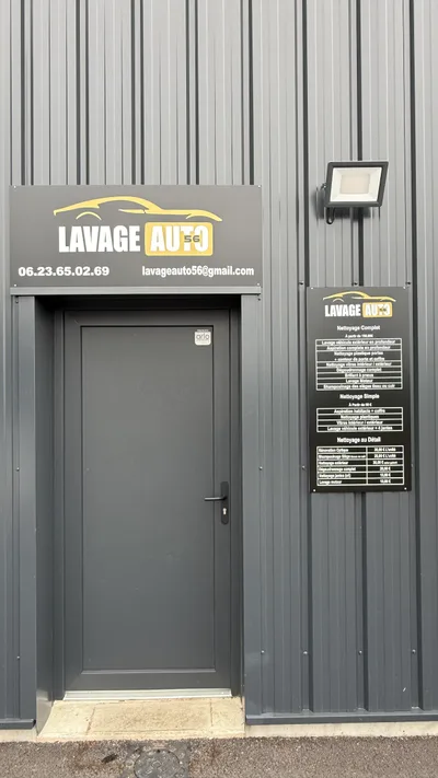 Devanture de Lavage auto 56