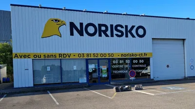 Devanture de NORISKO contrôle technique Besançon