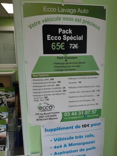 Devanture de Ecco Lavage Auto