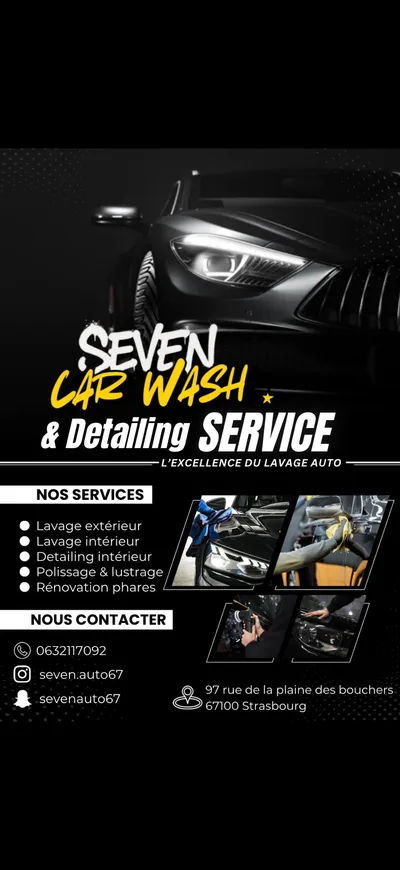 Devanture de Seven auto detailing