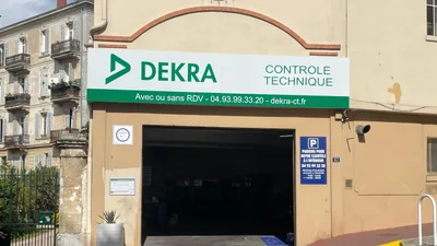 Devanture de DEKRA Contrôle technique Cannes CTV