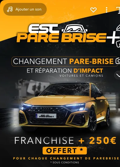 Devanture de Est Pare Brise +