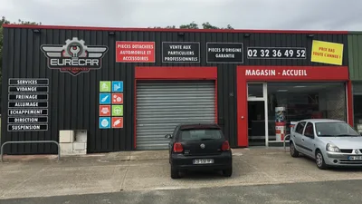Devanture de Eurecar Pièces Auto, Entretien et Réparation Evreux Prix Bas Toute L’année