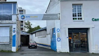 Devanture de AS Autosécurité Contrôle Technique Angers