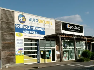 Devanture de AS Autosécurité Contrôle Technique Bessines
